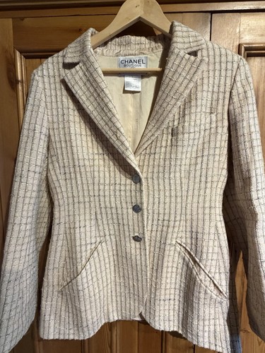 Chanel tweed blazer vintage - chanel,