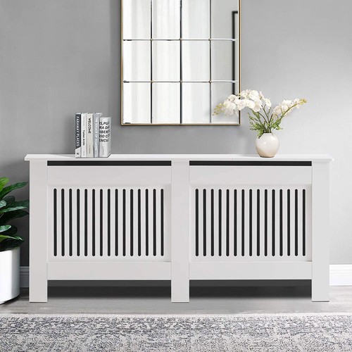 92cm tall white radiator cover - 92cm,