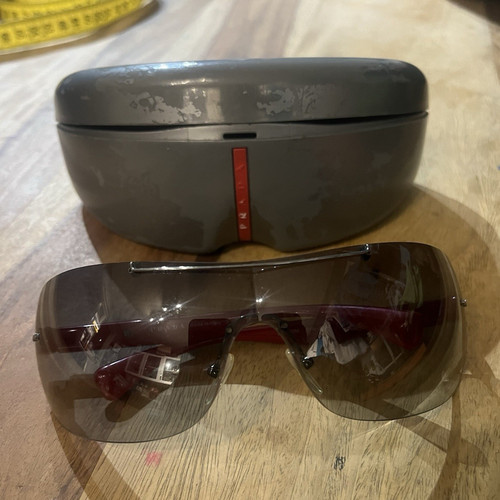 Prada men wrap sunglasses - prada,