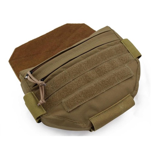 Drop down plate - down, carrier