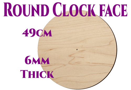49cm wooden wall round clock - 49cm,