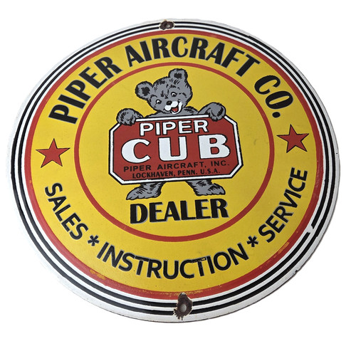 Vintage piper cub aircraft - cub,