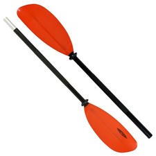 Conwy Kayak Paddle Red Lightweight 2 Piece Oars Asymmetrical Spoon Blades 220cm