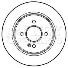 2x Brake Discs Solid For Kia Rio MK4 1.2 CVVT Key Parts Rear 584110U300