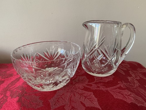 Vintage lead crystal small jug - vintage,