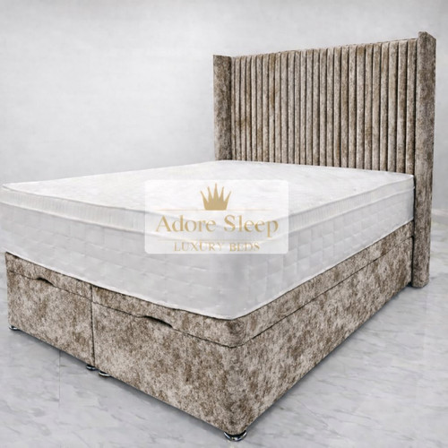 Luxury winged crushed - winged, velvet