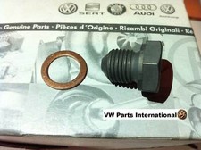 VW Golf MK1 MK2 MK3 VR6 GTI TDI G60 Oil Sump Plug and Washer Genuine OEM VW Part