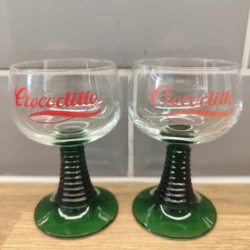 Vintage pair emerald green - pair,