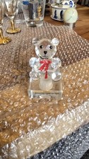 Happy Birthday Crystal Bear  Animal Ornament