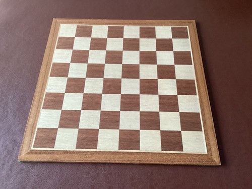 Vintage wooden inlaid chess - wooden,