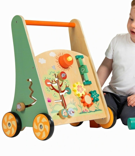 Wooden activity walker first - wooden,