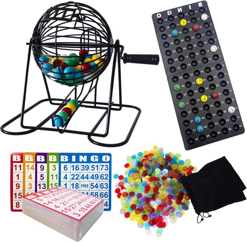 Deluxe bingo game set - set, metal