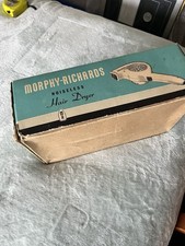 Morphy Richards 1960s Vintage White Hair Dryer HDA2 Noiseless, Made in England