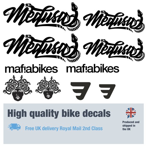 Mafia bikes medusa bike decals - mafia,