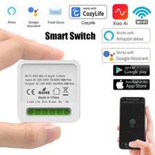 WiFi Smart Switch DIY Light Mini 2 Way Control Alexa Google Home Cozylife App