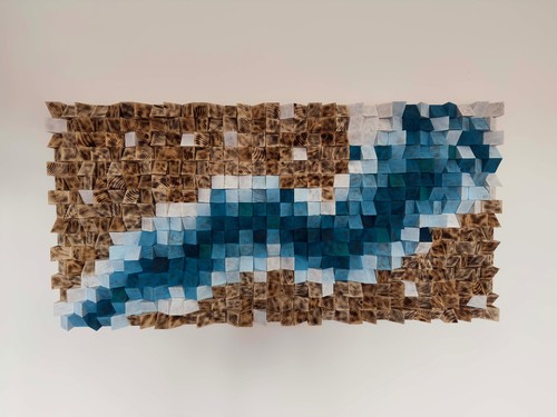 Handmade wooden wall art - wooden, panel