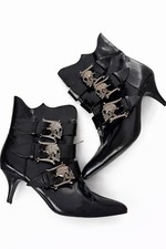 Demonia black vegan leather