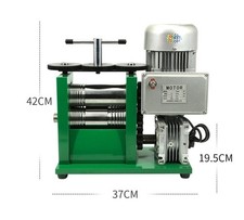Small Gold Silver Sheet Plate Roller 1HP Electric Rolling Mill Machine 750W