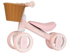 Atom Bobble Bike With Basket - Pale Pink - damaged box