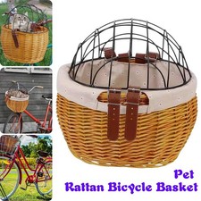 Pet Bicycle Basket Cat Dog Carrier Basket Bike Baskets Handlebar Multifunction