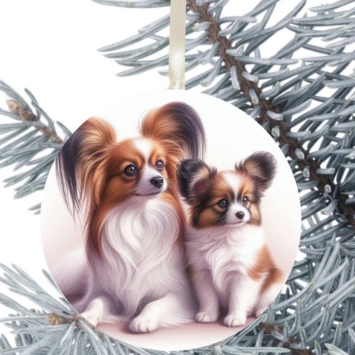 Papillon dog gift decoration - papillon,