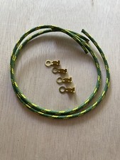 AUSTIN J40 PEDAL CAR & PATHFINDER SPARK PLUG LEADS WIRES WITH RING CLIPS