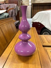 Roche Bobois Les Heritiers Vase, Purple Ceramic French Vase