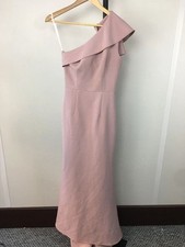 Formal Dress Uk 6 Jarlo One Shoulder Dusky ink Fishtail Fitted Mermaid Long maxi