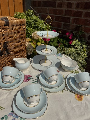 Colclough pastel blue vintage - colclough,