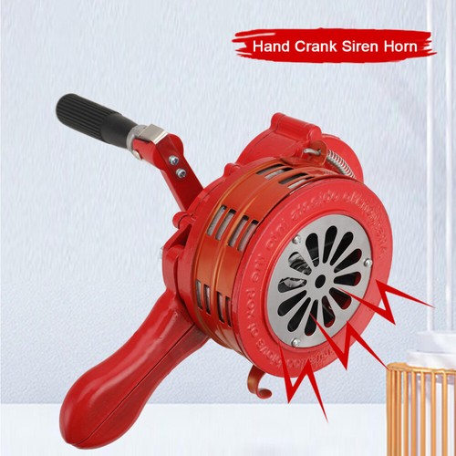 Hand crank siren horn - crank,