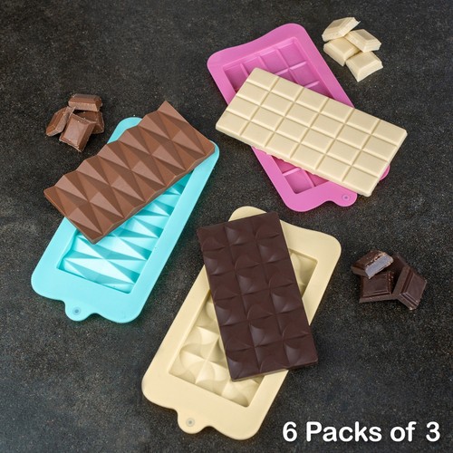 3pc silicone chocolate bar - silicone,