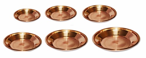 Pure copper pooja thali - thali, plate