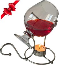 Brandy Warmer Set with Glass