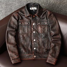 Sale Vintage Brown Cowhide