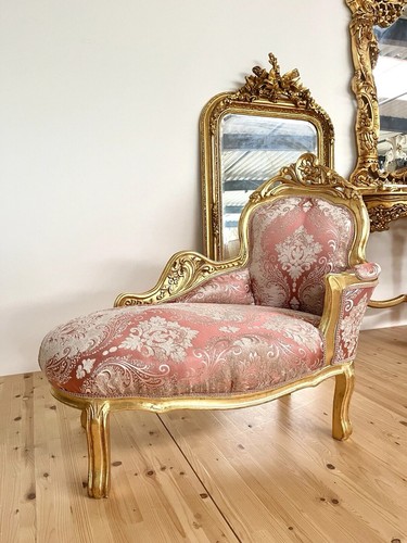 Small chaise longue velvet - chaise,