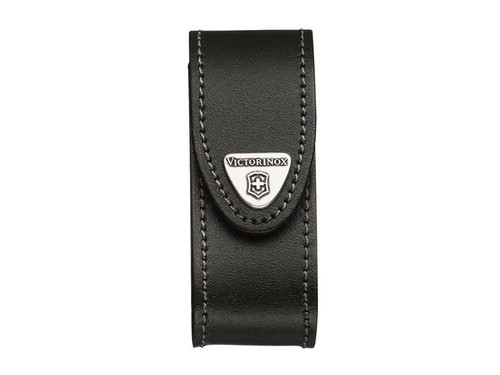 Victorinox black leather belt - black,