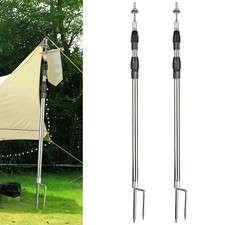 2xTent Poles Telescopic Awning