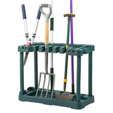 GARDEN TOOL STORAGE RACK WITH