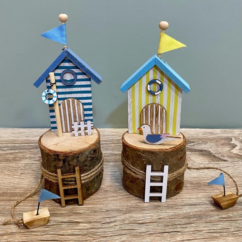 Rustic beach huts - rustic, block