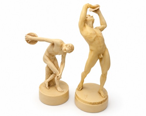 Vintage greek athlete - athlete, statues