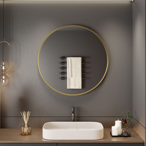 Neo gold round metal frame - round,