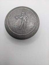 1920s-30s Tinsel Shoe Polish Tin Meltonian Empty Original Label Inside Label