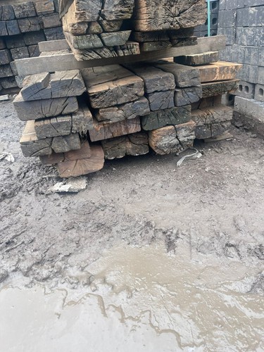 Reclaimed oak railway - railway, sleepers