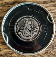 DESMO ST.CHRISTOPHER TAX DISC LICENCE NUSTIKON HOLDER BLACK CLASSIC VINTAGE CAR