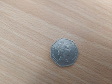 Rare Single UK Brittania 1997 Queen Elizabeth II DG-REG-FD 50p Fifty Pence Coin