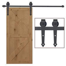 HOMCOM Sliding Wood Barn Door
