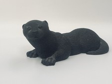 Heredities Pretty Otter Kit Alert Bronze Resin Figure Richard Fisher Sculpture