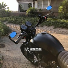 Pair For Triumph Bonneville Street Triple Bobber 7/8" Bar End Mirrors Anti Glare