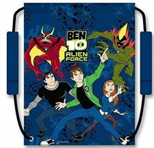 Official Ben 10 Boys Drawstring Trainers Pumps Pe Backpack Gym School Bag Zeon