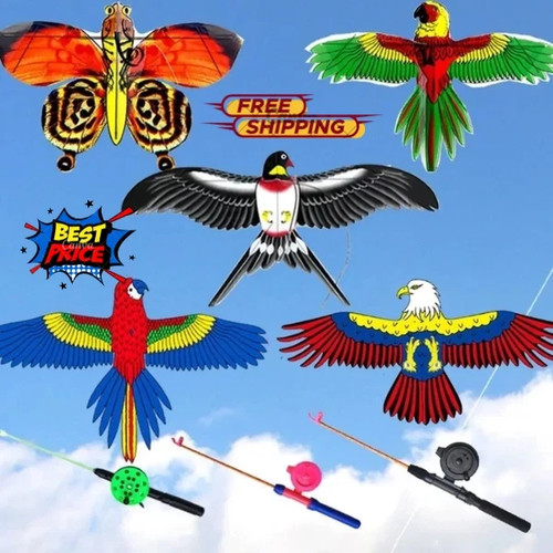 Kids cartoon eagle kite - cartoon,